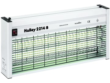 Halley Fliegenvernichter "2214/B" 2 x 20 W, grün, max. 300 m², Aluminiumgehäuse, IP 44, 299806 Halley Fliegenvernichter "2214/B" 2 x 20 W, grün, max. 300 m², Aluminiumgehäuse, IP 44, 299806