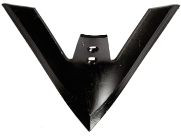 Frank Gänsefußschar 420 x 8 mm, Abstand Bohrungen 44,5 mm, gehärtet, für universal Frank Gänsefußschar 420 x 8 mm, Abstand Bohrungen 44,5 mm, gehärtet, für universal