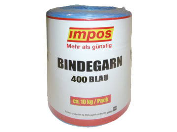 Impos 400 blau 2 Spulen à 5 kg Pressengarn für Hochdruckballen, Heu- und Silageballen Impos 400 blau 2 Spulen à 5 kg Pressengarn für Hochdruckballen, Heu- und Silageballen