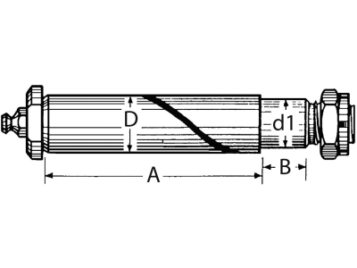 Federbolzen "E 11", 131,5 x 30 mm, Stahl (gehärtet), für BPW Auflaufeinrichtung/Auflaufbremse