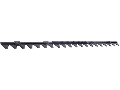 ESM Mähmesser 107 cm, Schwinghebelbalken, gewölbte Klingen, Verstärkungsleiste 5–6 mm, Klingen 21, für Bertolini, Carraro, Eumot, Holder