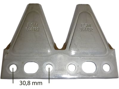 Carbodux® Doppelklinge 75 x 101,6 x 2,5 mm, gewölbt, für Agria, ESM Carbodux® Doppelklinge 75 x 101,6 x 2,5 mm, gewölbt, für Agria, ESM