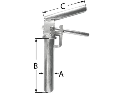 Anhängebolzen mit Federgriff, C 130 mm Anhängebolzen mit Federgriff, C 130 mm