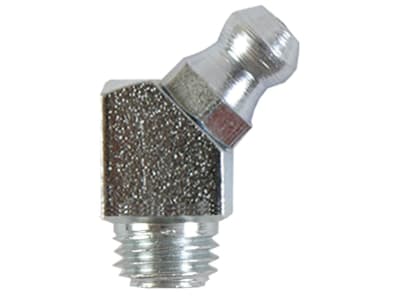 SAMOA® Schmiernippel "H2" M 8 x 1 45 ° abgewinkelt, DIN 71412, Stahl verzinkt, 12231