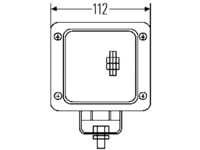 Hella® Arbeitsscheinwerfer "Ultra Beam Standard FF", 12 – 24 V, für flood – großflächige, nahe Ausleuchtung, hängend; stehend, 1GA 007 506-001