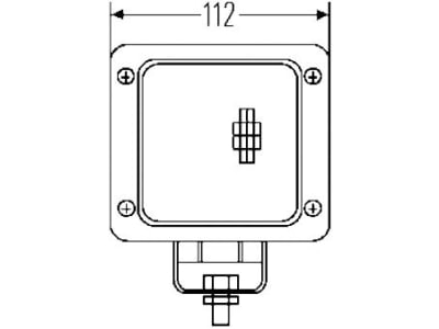 Hella® Arbeitsscheinwerfer "Ultra Beam Standard FF", 12 – 24 V, für flood – großflächige, nahe Ausleuchtung, hängend; stehend