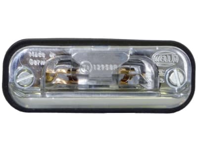 Hella® Kennzeichenleuchte hinten links/rechts, C5W, schwarz; silver, quadratisch, 83 x 31,6 x 25 mm, Sockel SV 8,5-8, 2KA 001 378-001 Hella® Kennzeichenleuchte hinten links/rechts, C5W, schwarz; silver, quadratisch, 83 x 31,6 x 25 mm, Sockel SV 8,5-8, 2KA 001 378-001