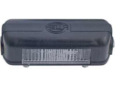 Hella® Kennzeichenleuchte hinten links/rechts, C5W, schwarz, oval, 80,5 x 28 x 31 mm, Sockel SV 8,5-8, 2KA 001 389-147 Hella® Kennzeichenleuchte hinten links/rechts, C5W, schwarz, oval, 80,5 x 28 x 31 mm, Sockel SV 8,5-8, 2KA 001 389-147