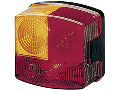 Hella® Schlussleuchte quadratisch, links/rechts, 95 x 90 x 54,5 mm, P21W; R10W, Schlusslicht; Bremslicht; Blinklicht Hella® Schlussleuchte quadratisch, links/rechts, 95 x 90 x 54,5 mm, P21W; R10W, Schlusslicht; Bremslicht; Blinklicht