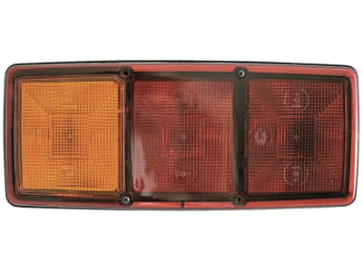 Hella® Schlussleuchte quadratisch, links/rechts, 344 x 147 x 72 mm, P21W; R10W, Schlusslicht; Bremslicht; Blinklicht Hella® Schlussleuchte quadratisch, links/rechts, 344 x 147 x 72 mm, P21W; R10W, Schlusslicht; Bremslicht; Blinklicht