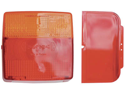 Hella® Lichtscheibe eckig, links/rechts, 102 x 98 mm, für Schlussleuchte (Best. Nr. 10066322), 9EL 129 519-001