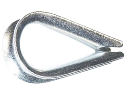 Hevi Kausche Metall verzinkt, DIN 6899 B für Stahlseil, 2 St. Hevi Kausche Metall verzinkt, DIN 6899 B für Stahlseil, 2 St.