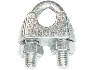 Hevi Seilklemme 3 mm/1/8", Metall verzinkt, DIN 741 für Stahlseil, 2 St.