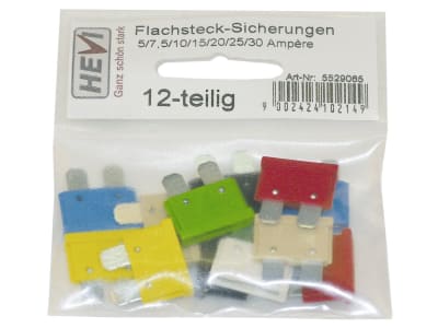 Hevi Sicherungssatz Flachstecksicherungen 10 St. Hevi Sicherungssatz Flachstecksicherungen 10 St.