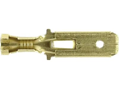 Herth + Buss Flachstecker 6,3 x 0,8 mm, Kabel 1 – 2,5 mm², Messing blank, mit Rastnase und Rastpunkten, 50 251 522 Herth + Buss Flachstecker 6,3 x 0,8 mm, Kabel 1 – 2,5 mm², Messing blank, mit Rastnase und Rastpunkten, 50 251 522