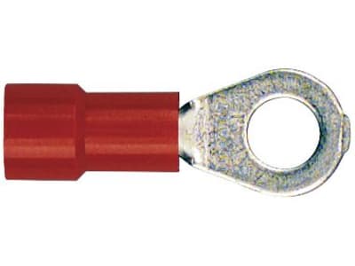 Herth + Buss Ringkabelschuh rot 0,5 – 1 mm², Ø 4,3 mm, verzinnt; teilisoliert, 50 252 112