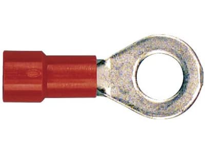 Herth + Buss Ringkabelschuh rot 0,5 – 1 mm², Ø 5,3 mm, verzinnt; teilisoliert, 50 252 113