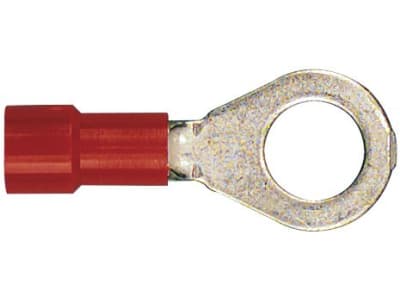 Herth + Buss Ringkabelschuh rot 0,5 – 1 mm², Ø 6,5 mm, verzinnt; teilisoliert, 50 252 114