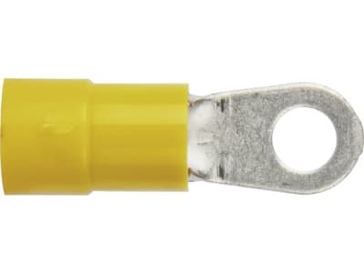 Herth + Buss Ringkabelschuh gelb 4 – 6 mm², Ø 4,3 mm, verzinnt; teilisoliert, 50 252 159