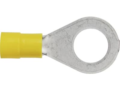 Herth + Buss Ringkabelschuh gelb 4 – 6 mm², Ø 10,5 mm, verzinnt; teilisoliert, 50 252 163