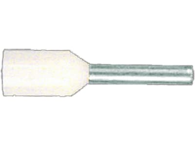 Herth + Buss Kabelendhülse 0,75 mm², weiß, teilisoliert, 50 252 171