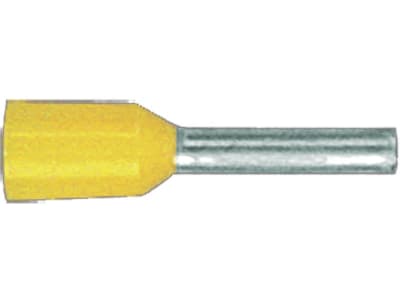 Herth + Buss Kabelendhülse 1,0 mm², gelb, teilisoliert, 50 252 172