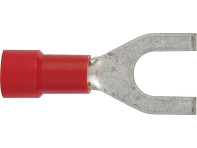 Herth + Buss Gabelkabelschuh Ø 5,3 mm Kabel 0,5 – 1 mm² , teilisoliert, rot, 50 252 213