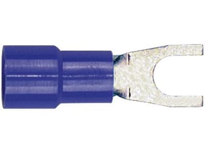Herth + Buss Gabelkabelschuh Ø 4,3 mm Kabel 1,5 – 2,5 mm² , teilisoliert, blau, 50 252 221