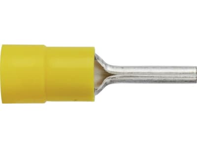 Herth + Buss Drahtstifthülse gelb, 4 – 6 mm², Steckbreite 2,7 mm, verzinnt; teilisoliert, 50 252 411