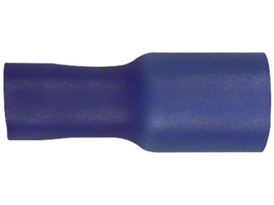 Herth + Buss Rundsteckhülse 5 mm, Kabel 1,5 – 2,5 mm², verzinnt; isoliert, blau, 50 252 531