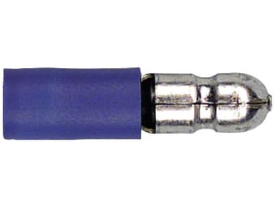 Herth + Buss Rundstecker blau, 1,5 – 2,5 mm², Ø 4 mm, verzinnt; teilisoliert, 50 252 529