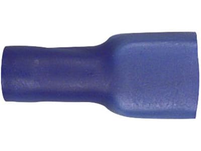 Herth + Buss Flachsteckhülse 6,3 x 0,8 mm, Kabel 1 – 2,5 mm², verzinnt; isoliert, blau, 50 254 211