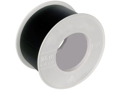 Herth + Buss Isolierband 25 m, 50 x 0,15 mm, schwarz, PVC (Polyvinylchlorid), 50 272 230