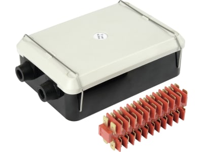 Herth + Buss Abzweigdose 12-polig, 4 x 12 Flachsteckanschluss 6,3 mm, 50 290 380 Herth + Buss Abzweigdose 12-polig, 4 x 12 Flachsteckanschluss 6,3 mm, 50 290 380