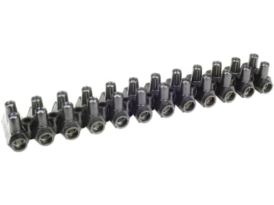 Herth + Buss Lüsterklemme 12-polig, Querschnitt Kabel 16 mm², Schraubkontakt, schwarz, 50 291 023 Herth + Buss Lüsterklemme 12-polig, Querschnitt Kabel 16 mm², Schraubkontakt, schwarz, 50 291 023