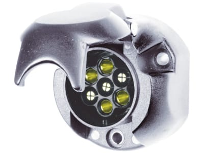 Herth + Buss Steckdose 7-polig, 6 – 12 V, Schraubanschluss, Aluminium, 51 305 117 Herth + Buss Steckdose 7-polig, 6 – 12 V, Schraubanschluss, Aluminium, 51 305 117