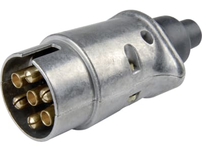 Herth + Buss Stecker 6 – 12 V, 7-polig, Schraubanschluss, Aluminium, 51 305 517 Herth + Buss Stecker 6 – 12 V, 7-polig, Schraubanschluss, Aluminium, 51 305 517