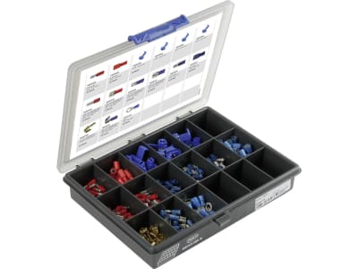 Herth + Buss Quetschverbinder-Sortiment 295 St., teilisoliert, mit Flachstecker/-hülsen, Steckverteiler, Rundstecker etc., 54 254 113 Herth + Buss Quetschverbinder-Sortiment 295 St., teilisoliert, mit Flachstecker/-hülsen, Steckverteiler, Rundstecker etc., 54 254 113
