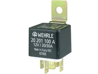 Herth + Buss Relais 12 V 20 A; 30 A, 5-polig, Wechsler, mit Haltelasche, 75 613 151