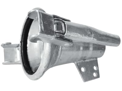Hücobi Stahldüse "Italienisches System", 120, Ø Auslass 50 mm, verzinkt, mit MT-Kupplung, 8388 120011 Hücobi Stahldüse "Italienisches System", 120, Ø Auslass 50 mm, verzinkt, mit MT-Kupplung, 8388 120011