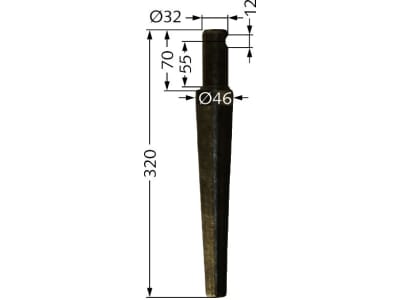 Industriehof® Kreiseleggenzinken links/rechts, 320 mm, Bohrung 12 mm für Pegoraro, RH-26 Industriehof® Kreiseleggenzinken links/rechts, 320 mm, Bohrung 12 mm für Pegoraro, RH-26