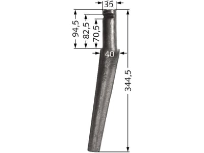 Industriehof® Kreiseleggenzinken links/rechts, 344,5 mm, für Krone, RH57A