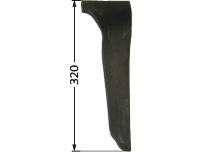 Industriehof® Kreiseleggenzinken links/rechts 100 x 320 x 15 mm, Bohrung 16,5 mm für Howard Industriehof® Kreiseleggenzinken links/rechts 100 x 320 x 15 mm, Bohrung 16,5 mm für Howard