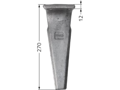 Industriehof® Kreiseleggenzinken links/rechts 100 x 270 x 12 mm, Bohrung 16,5 mm für Feraboli, Frost, RH-69