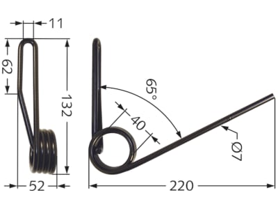 Industriehof® Striegelzinken 220 x 7 mm für Nodet und Kuhn Saatstriegel AS, BSV 6, GC, GC2 300, GC2 400, 10.ST-NO2 Industriehof® Striegelzinken 220 x 7 mm für Nodet und Kuhn Saatstriegel AS, BSV 6, GC, GC2 300, GC2 400, 10.ST-NO2