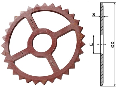 Industriehof® Sternring Ø 530 mm, 118 mm, 18,0 mm, Grauguss (GG20), für universal, 311-530