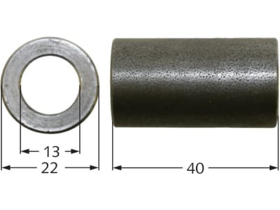 Industriehof® Buchse 40 x 4,5 mm, Ø innen 13 mm, Ø außen 22 mm, für Doppstadt, Epoke, 63-DOP-61