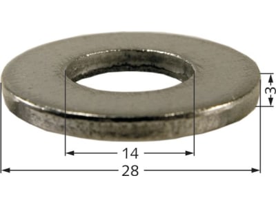 Industriehof® Scheibe 14 x 28 x 3 mm für Doppstadt, Epoke, 63-EPO-82 Industriehof® Scheibe 14 x 28 x 3 mm für Doppstadt, Epoke, 63-EPO-82
