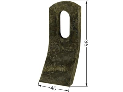 Industriehof® Schlegelmesser 98 x 40 x 10 mm, Bohrung 34 x 16 mm, für Mulag, Noremat, Gilbers, 63-MUL-54 Industriehof® Schlegelmesser 98 x 40 x 10 mm, Bohrung 34 x 16 mm, für Mulag, Noremat, Gilbers, 63-MUL-54