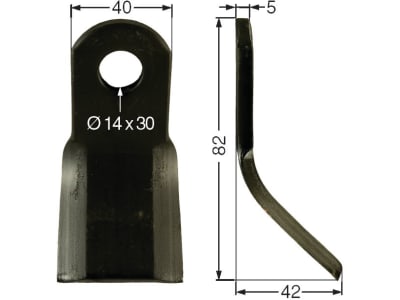 Industriehof® Y-Messer 82 x 40 x 5 mm, Bohrung 30 x 14 mm, für Mulcher Agrimaster, Agrotec, Agria, Caroni, Fischer, HMF Frei, Maschio, Rasant, S.M.A., Zappator, 63-SM-01 Industriehof® Y-Messer 82 x 40 x 5 mm, Bohrung 30 x 14 mm, für Mulcher Agrimaster, Agrotec, Agria, Caroni, Fischer, HMF Frei, Maschio, Rasant, S.M.A., Zappator, 63-SM-01